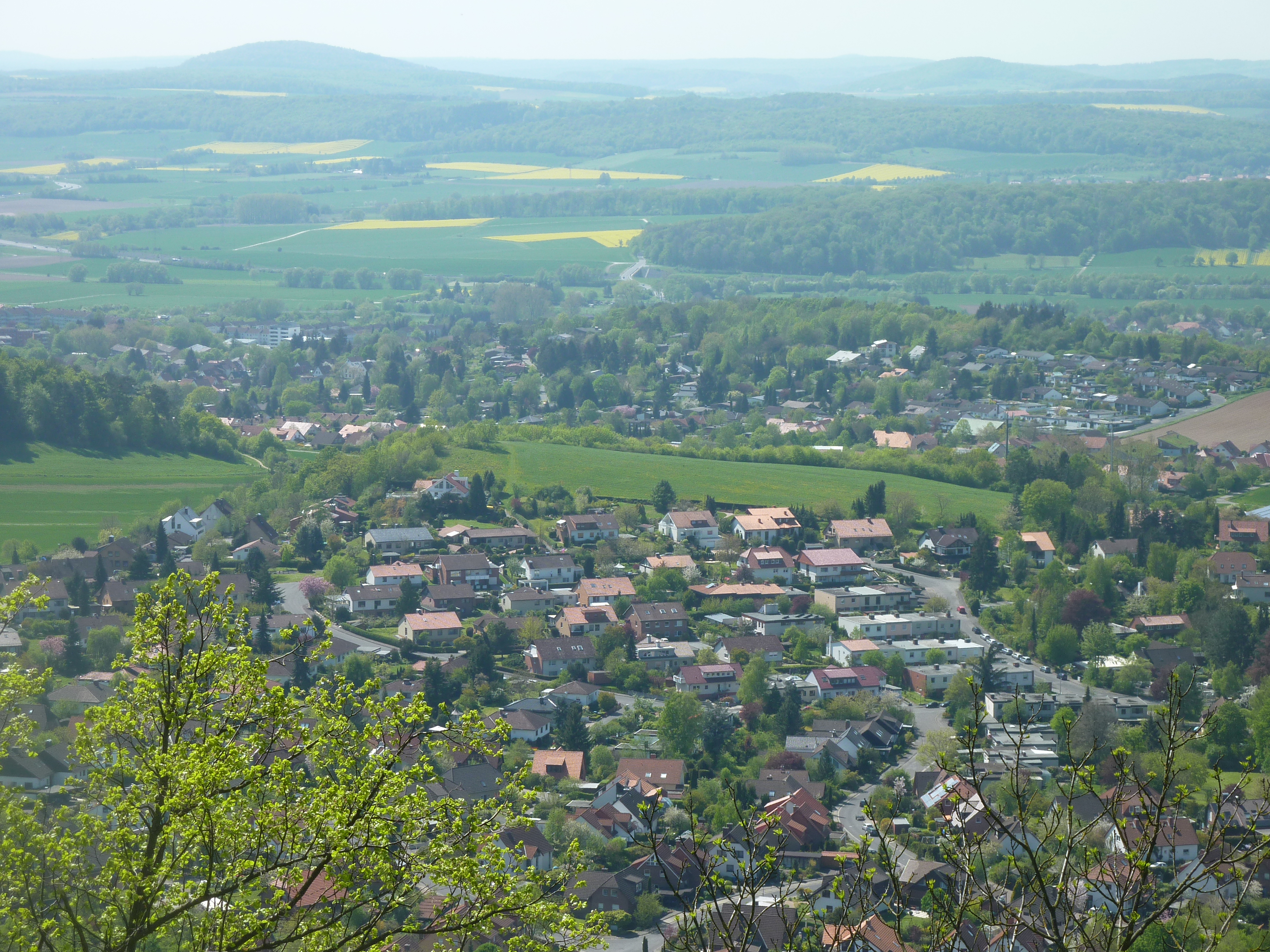 Blick von der Plesse auf Eddigehausen