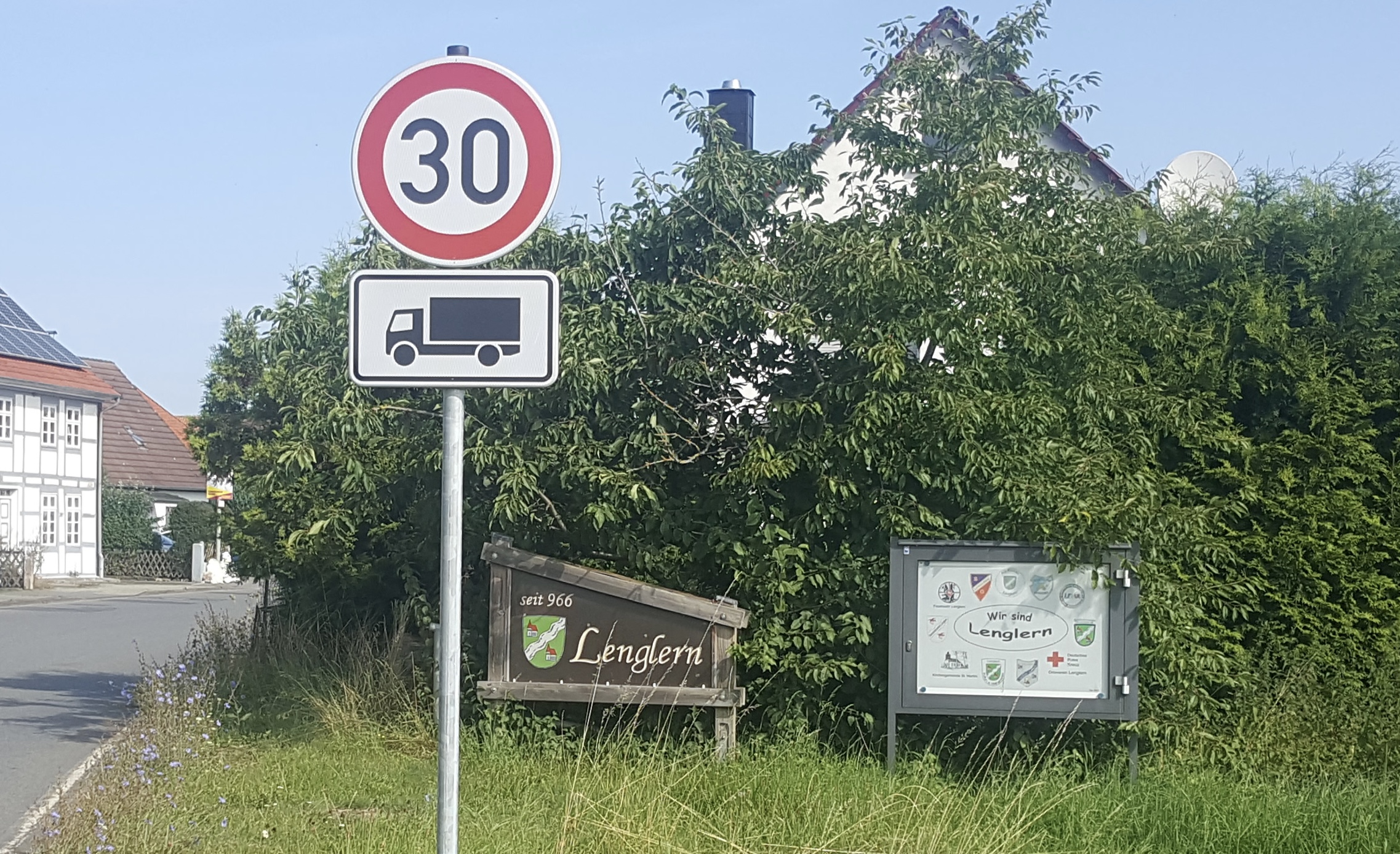 Südlicher Ortseingang Lenglern