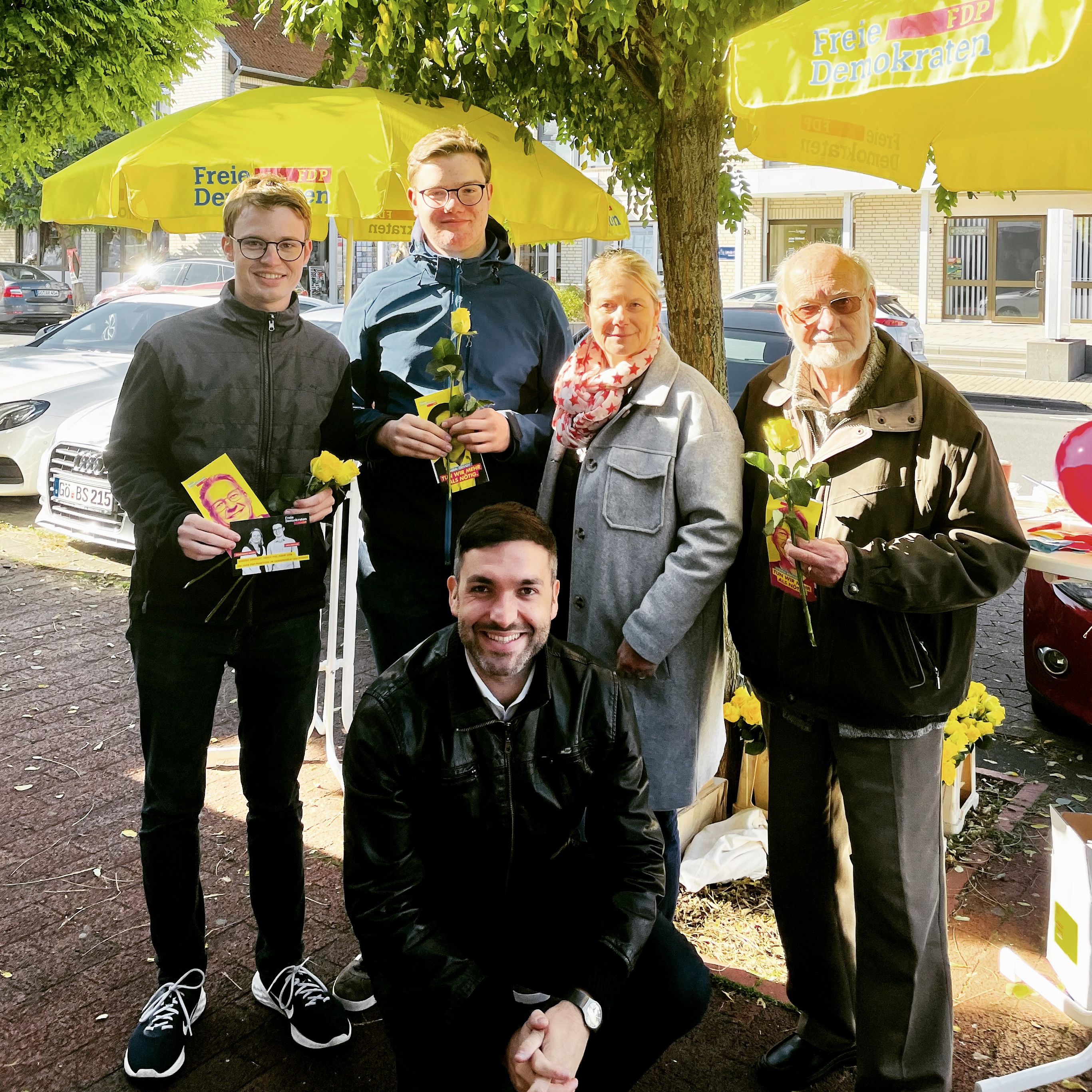 Wahlkampfstand im Oktober 2022